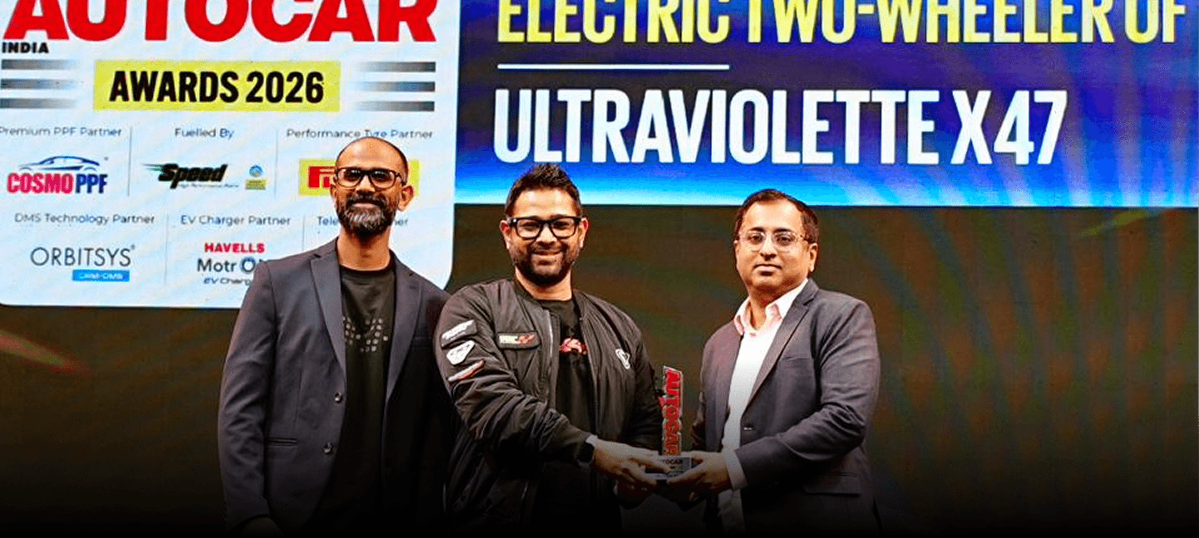 Ultraviolette X-47 Crossover wins Autocar Electric 2 wheeler of the year 2025.-cover-img